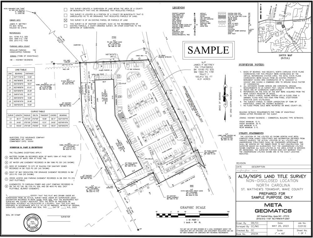 Professional Land Surveying Services in Apex, NC